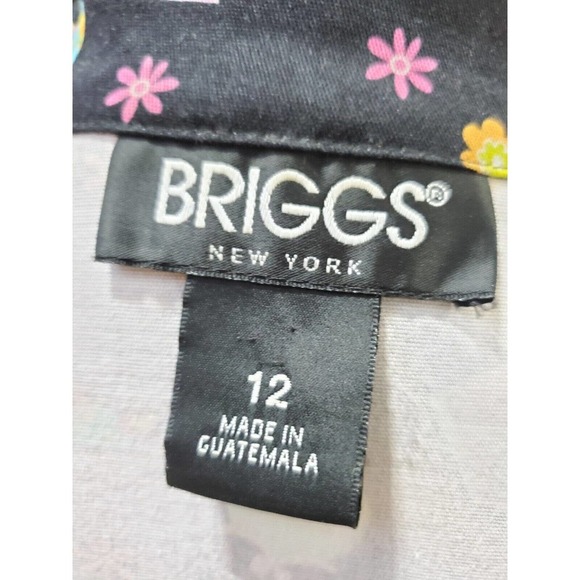 Briggs New York Womens Multicolor Single Breasted 2 Button Blazer Jacket Size 12 - Picture 8 of 12